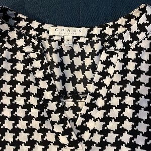 Houndstooth Blouse